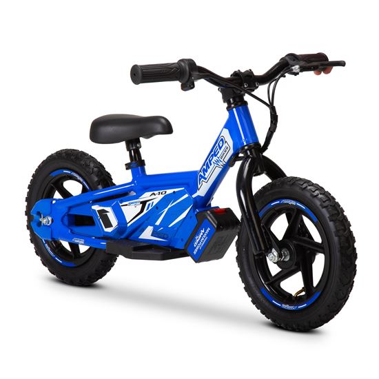 blue balance bike